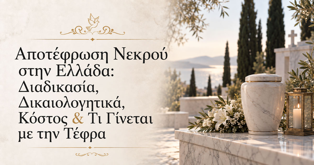 Blog Αποτέφρωση Νεκρού στην Ελλάδα: Διαδικασία, Δικαιολογητικά, Κόστος & Τι Γίνεται με την Τέφρα